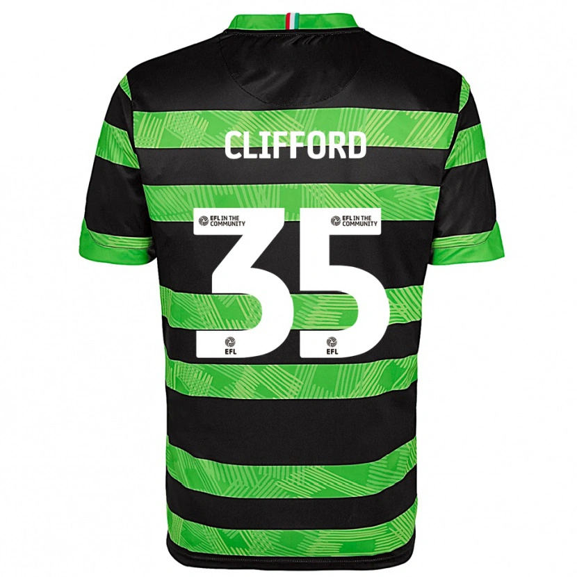 Danxen Niño Camiseta Georgia Clifford #35 Negro Verde 2ª Equipación 2025/26 La Camisa México