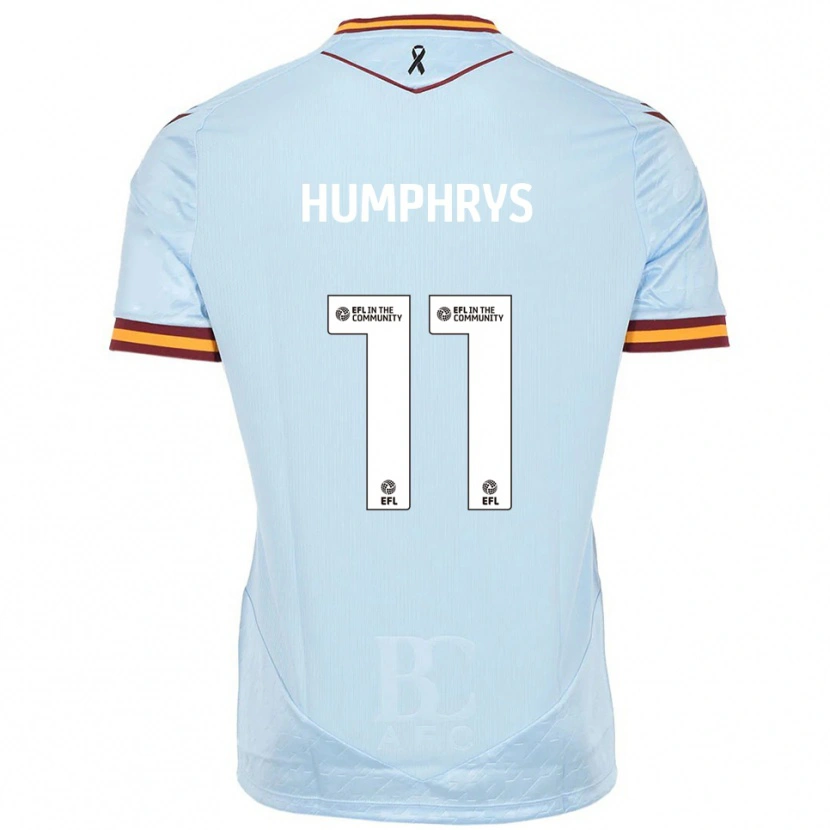 Danxen Niño Camiseta Stephen Humphrys #11 Celeste 2ª Equipación 2025/26 La Camisa México