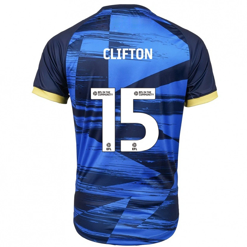 Danxen Niño Camiseta Harry Clifton #15 Azul Azul Marino 2ª Equipación 2025/26 La Camisa México