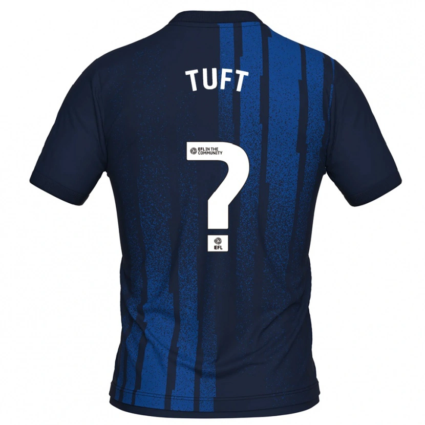 Danxen Niño Camiseta Jacob Tuft #0 Azul Marino Blanco 2ª Equipación 2025/26 La Camisa México