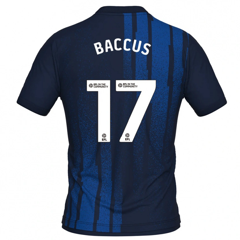 Danxen Niño Camiseta Keanu Baccus #17 Azul Marino Blanco 2ª Equipación 2025/26 La Camisa México