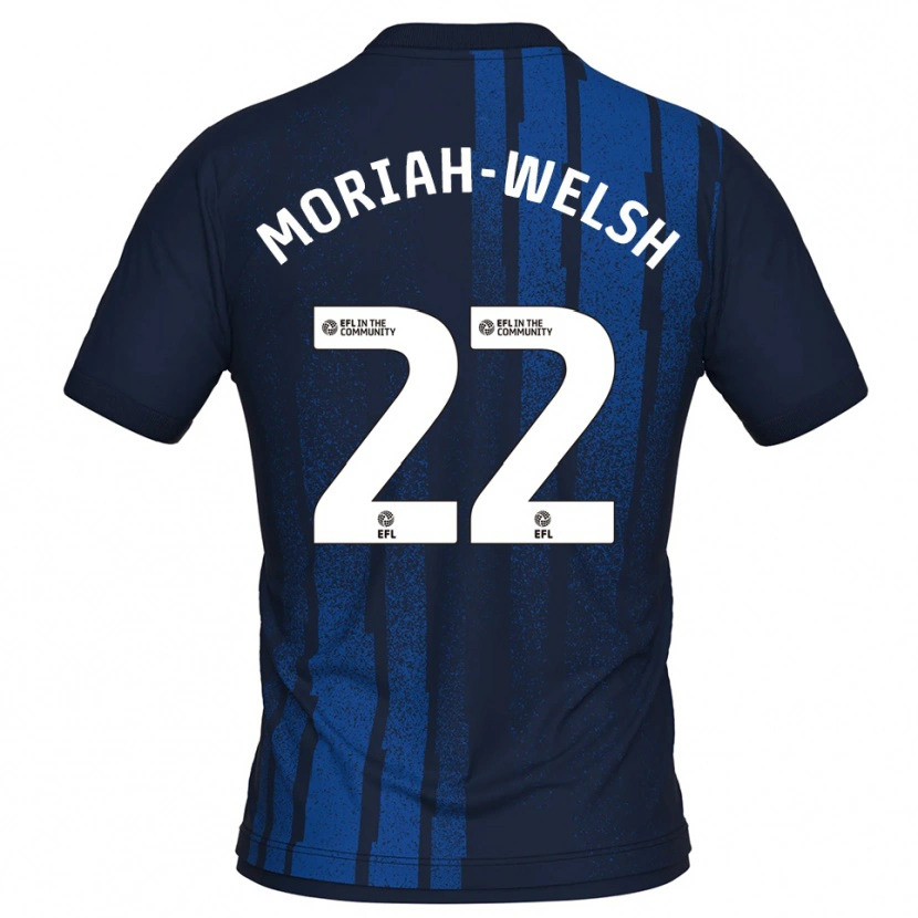Danxen Niño Camiseta Nathan Moriah-Welsh #22 Azul Marino Blanco 2ª Equipación 2025/26 La Camisa México