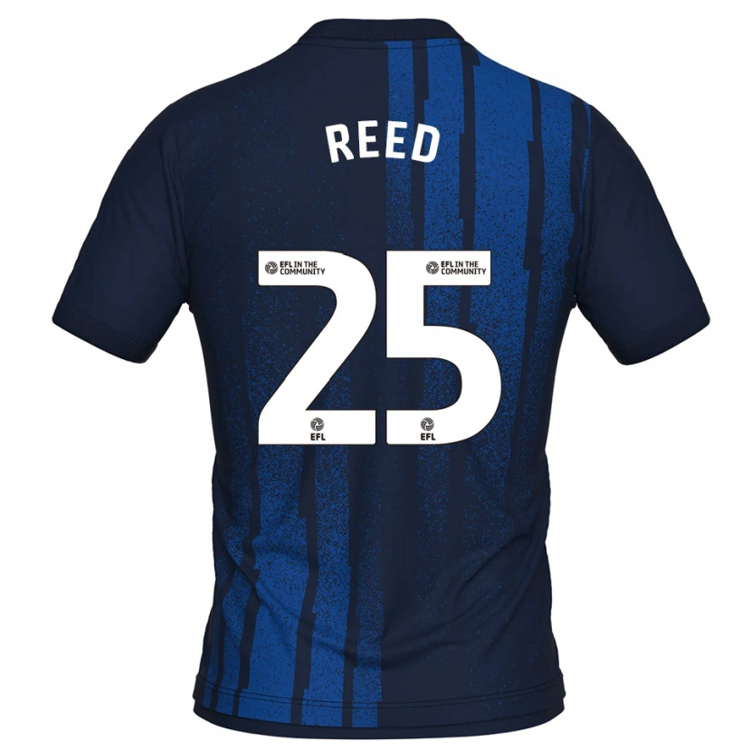 Danxen Niño Camiseta Louis Reed #25 Azul Marino Blanco 2ª Equipación 2025/26 La Camisa México