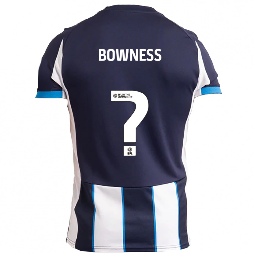 Danxen Niño Camiseta Faye Bowness #0 Blanco Azul Marino 2ª Equipación 2025/26 La Camisa México