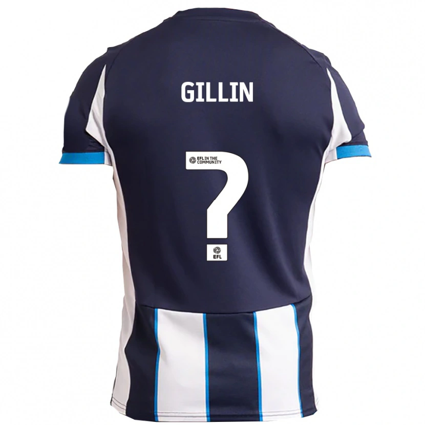 Danxen Niño Camiseta Jessica Gillin #0 Blanco Azul Marino 2ª Equipación 2025/26 La Camisa México