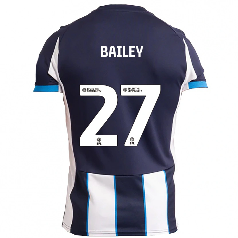 Danxen Niño Camiseta Odin Bailey #27 Blanco Azul Marino 2ª Equipación 2025/26 La Camisa México