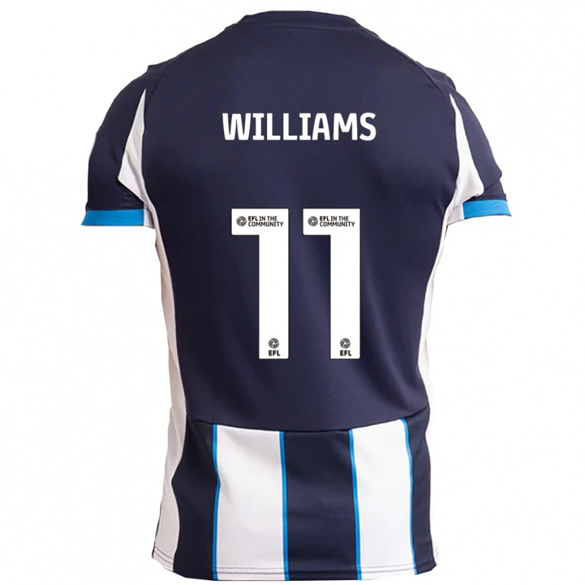 Danxen Niño Camiseta Lee Williams #11 Blanco Azul Marino 2ª Equipación 2025/26 La Camisa México