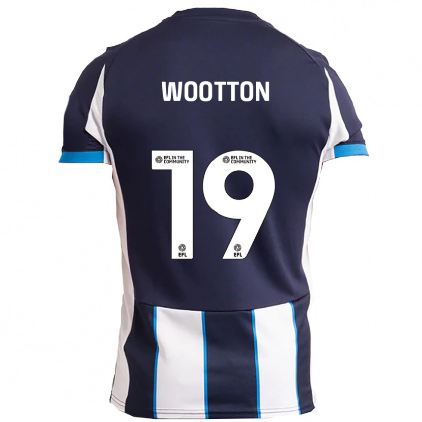 Danxen Niño Camiseta Kyle Wootton #19 Blanco Azul Marino 2ª Equipación 2025/26 La Camisa México