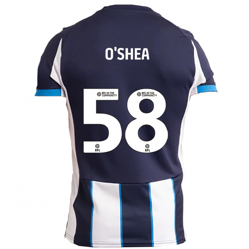 Danxen Niño Camiseta Cian O'shea #58 Blanco Azul Marino 2ª Equipación 2025/26 La Camisa México