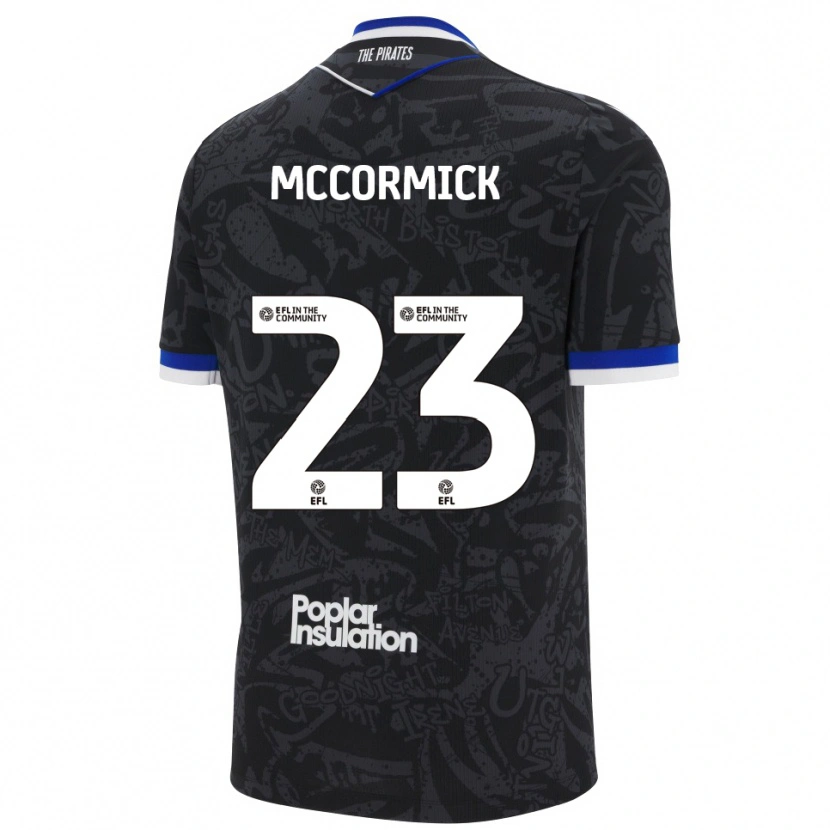 Danxen Niño Camiseta Luke Mccormick #23 Negro Blanco 2ª Equipación 2025/26 La Camisa México