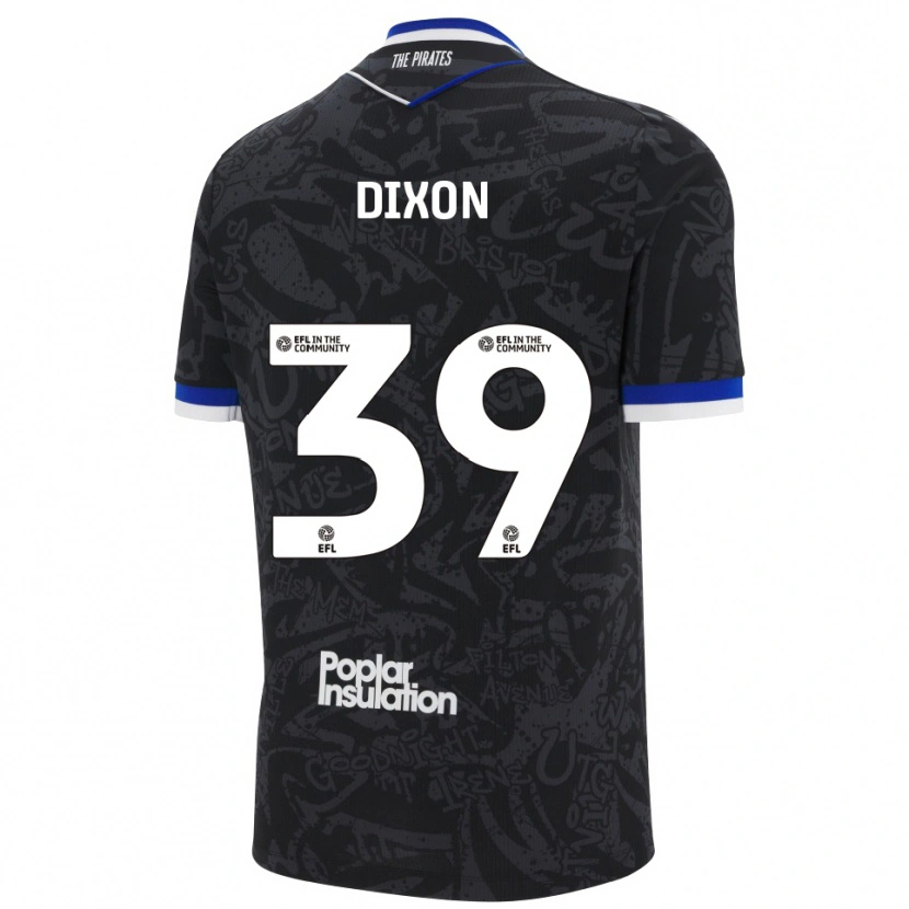 Danxen Niño Camiseta Quincy Dixon #39 Negro Blanco 2ª Equipación 2025/26 La Camisa México