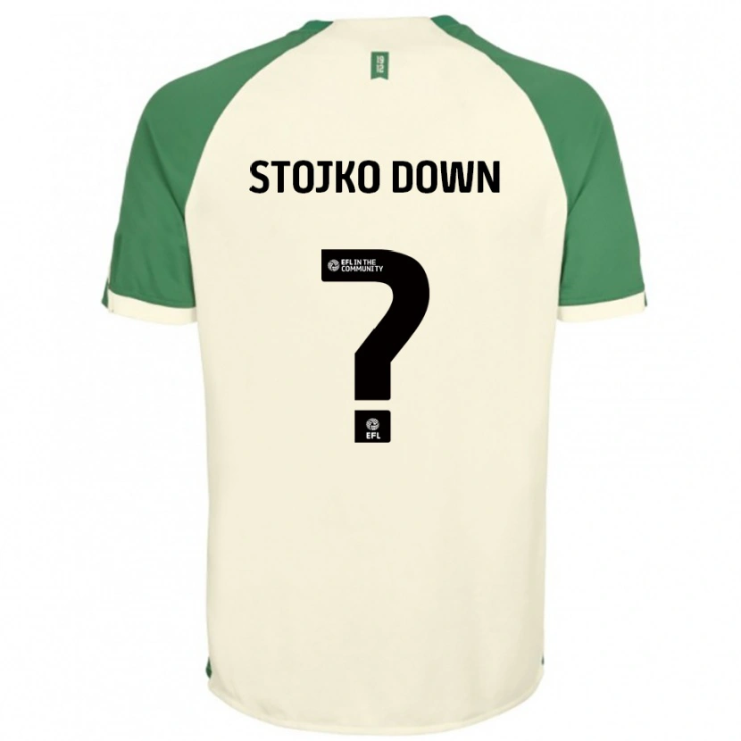Danxen Niño Camiseta Alysha Stojko-Down #0 Blanco Hueso Verde 2ª Equipación 2025/26 La Camisa México