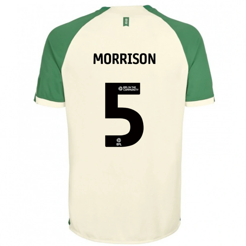 Danxen Niño Camiseta Michael Morrison #5 Blanco Hueso Verde 2ª Equipación 2025/26 La Camisa México