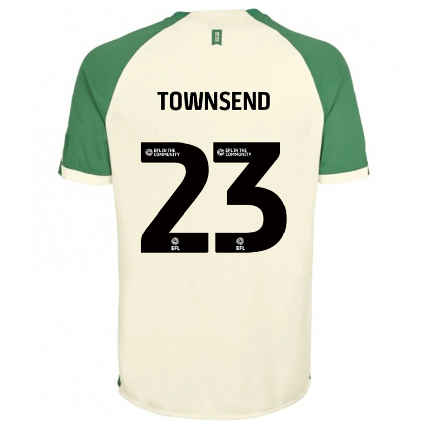 Danxen Niño Camiseta Eleanor Townsend #23 Blanco Hueso Verde 2ª Equipación 2025/26 La Camisa México