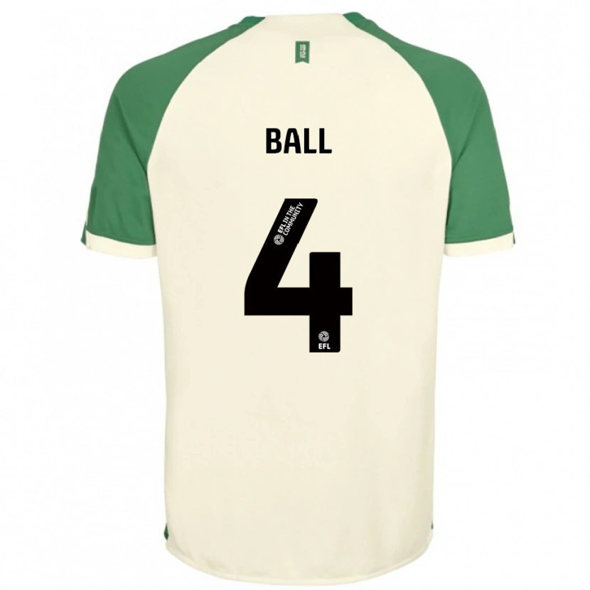 Danxen Niño Camiseta Dominic Ball #4 Blanco Hueso Verde 2ª Equipación 2025/26 La Camisa México