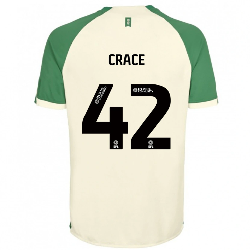 Danxen Niño Camiseta Dempsey Crace #42 Blanco Hueso Verde 2ª Equipación 2025/26 La Camisa México