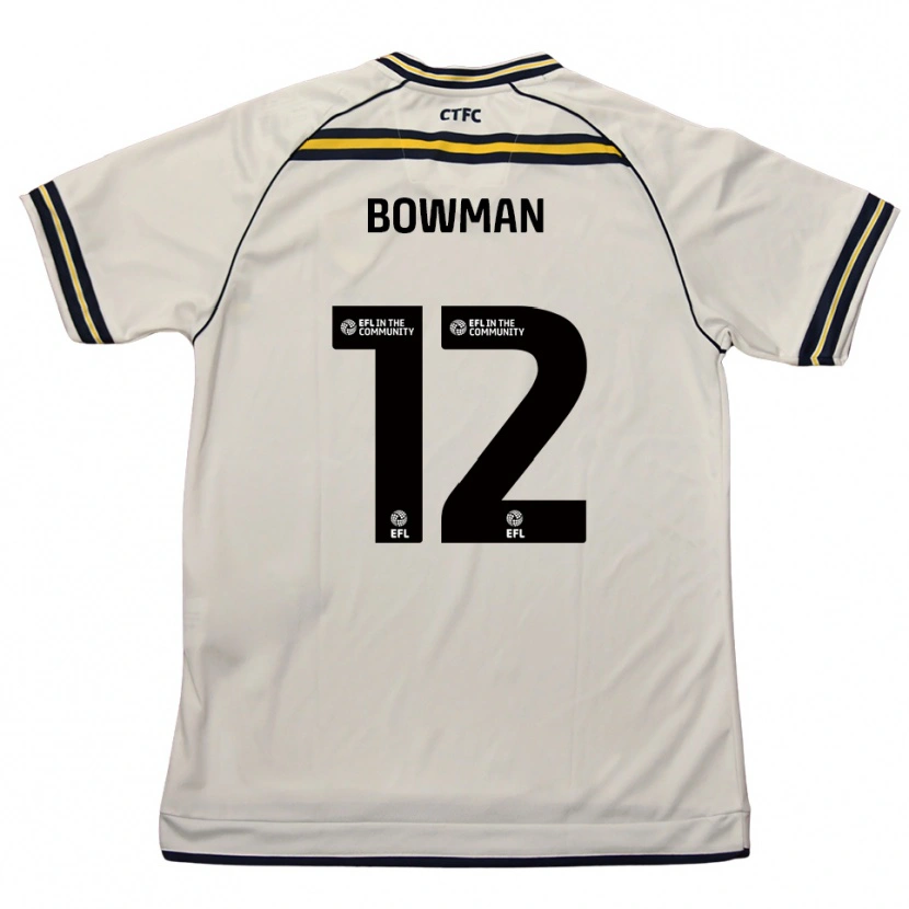 Danxen Niño Camiseta Ryan Bowman #12 Blanco Azul Marino 2ª Equipación 2025/26 La Camisa México