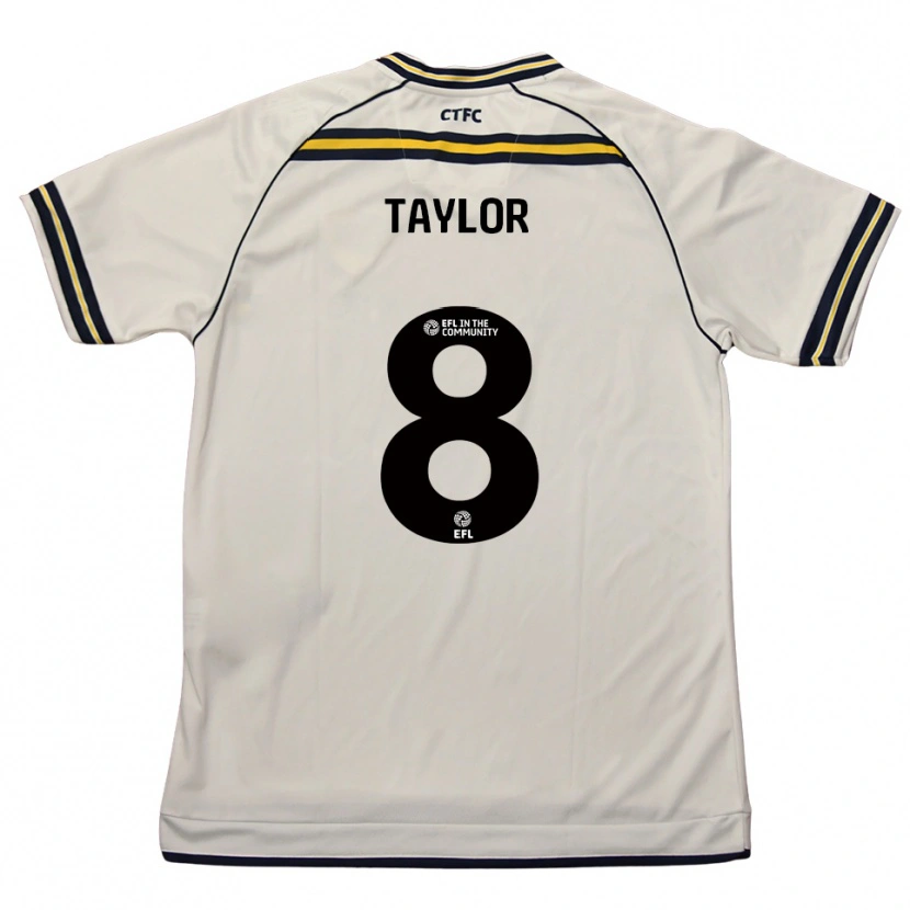 Danxen Niño Camiseta Charlie Taylor #8 Blanco Azul Marino 2ª Equipación 2025/26 La Camisa México