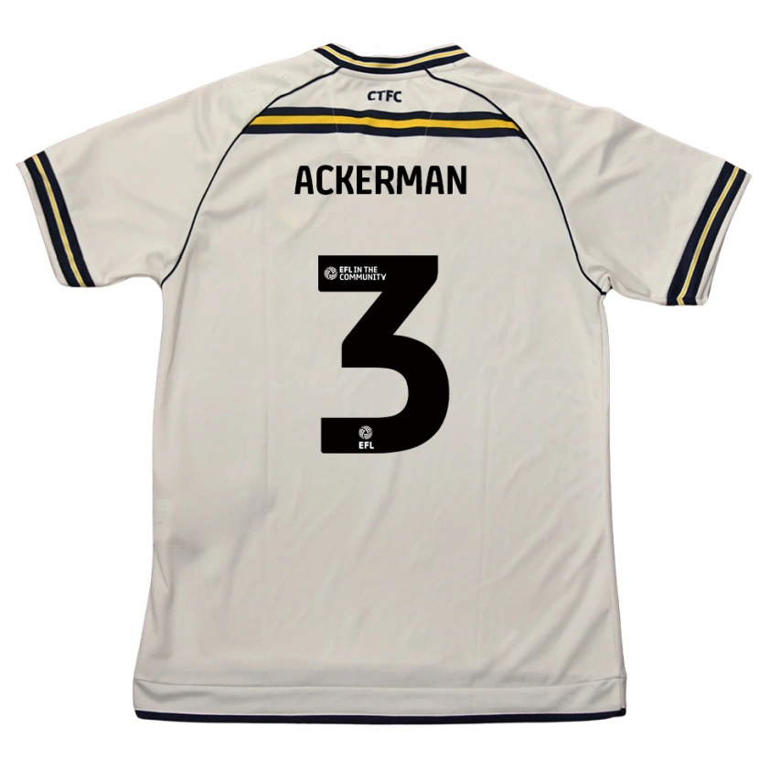 Danxen Niño Camiseta Daisy Ackerman #3 Blanco Azul Marino 2ª Equipación 2025/26 La Camisa México