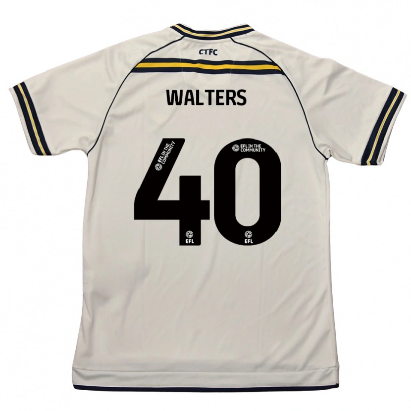 Danxen Niño Camiseta Cameron Walters #40 Blanco Azul Marino 2ª Equipación 2025/26 La Camisa México