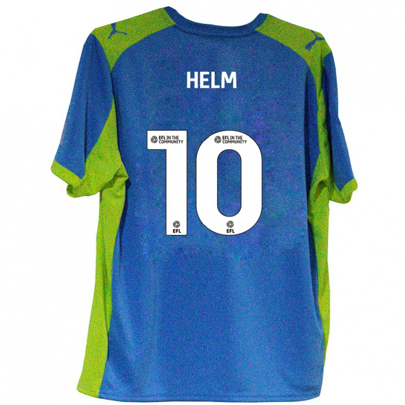 Danxen Niño Camiseta Mark Helm #10 Celeste Amarillo 2ª Equipación 2025/26 La Camisa México
