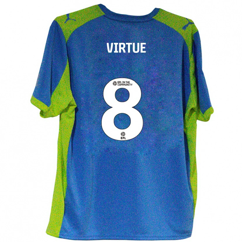 Danxen Niño Camiseta Matty Virtue #8 Celeste Amarillo 2ª Equipación 2025/26 La Camisa México