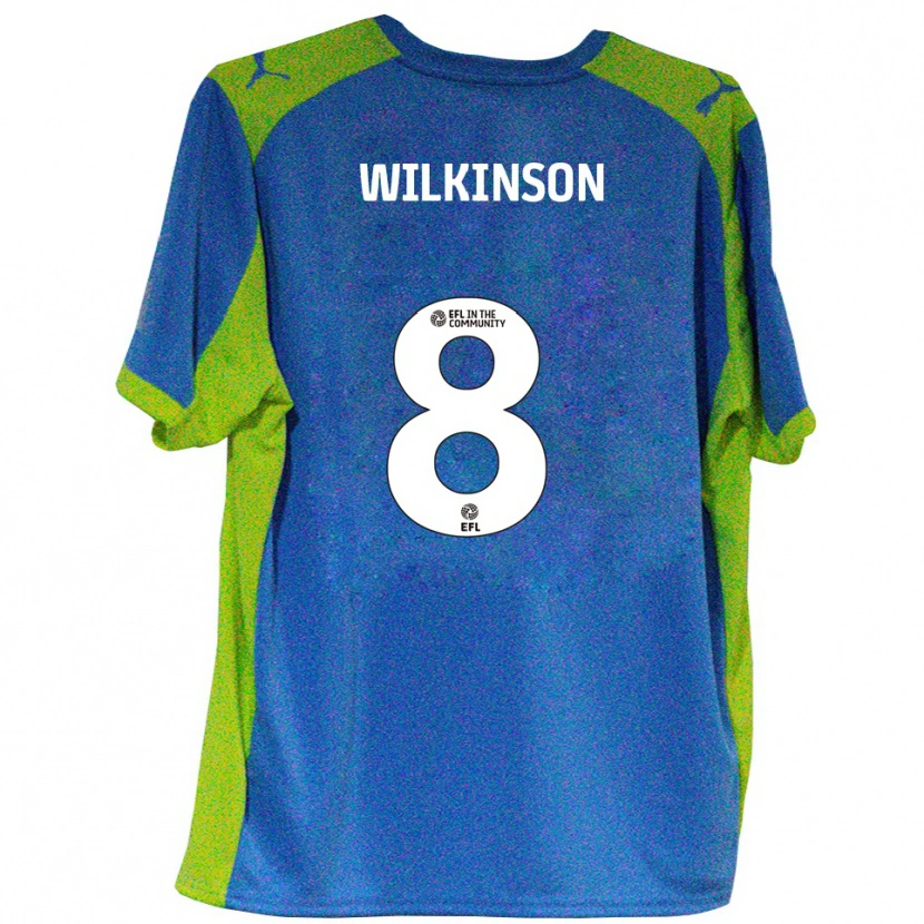 Danxen Niño Camiseta Rylee Wilkinson #8 Celeste Amarillo 2ª Equipación 2025/26 La Camisa México