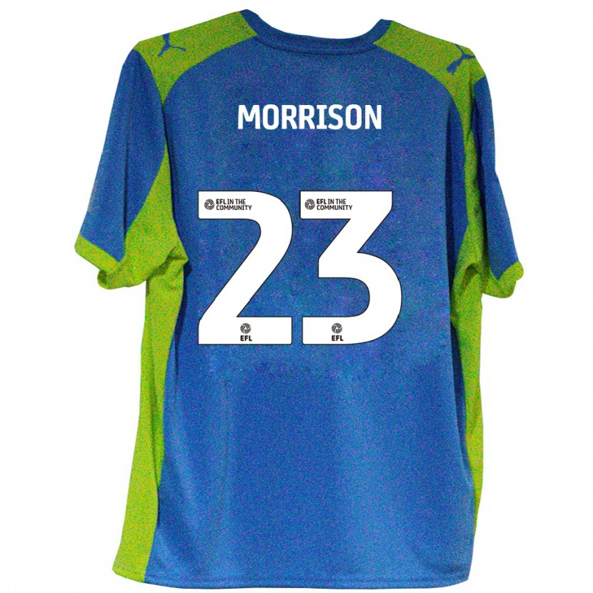 Danxen Niño Camiseta George Morrison #23 Celeste Amarillo 2ª Equipación 2025/26 La Camisa México