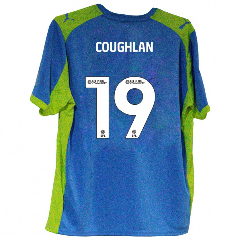 Danxen Niño Camiseta Ronan Coughlan #19 Celeste Amarillo 2ª Equipación 2025/26 La Camisa México