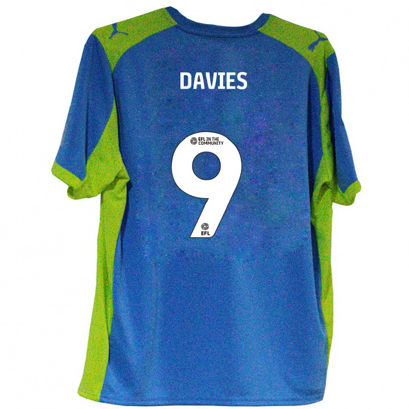 Danxen Niño Camiseta Will Davies #9 Celeste Amarillo 2ª Equipación 2025/26 La Camisa México