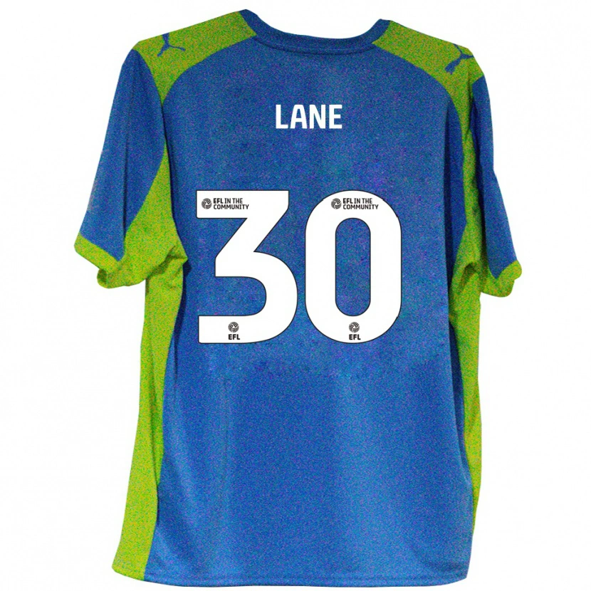 Danxen Niño Camiseta Mikey Lane #30 Celeste Amarillo 2ª Equipación 2025/26 La Camisa México