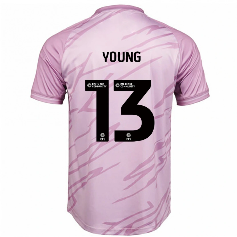 Danxen Niño Camiseta Joe Young #13 Rosa Negro 2ª Equipación 2025/26 La Camisa México