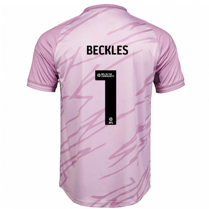 Danxen Niño Camiseta Frankie Beckles #1 Rosa Negro 2ª Equipación 2025/26 La Camisa México