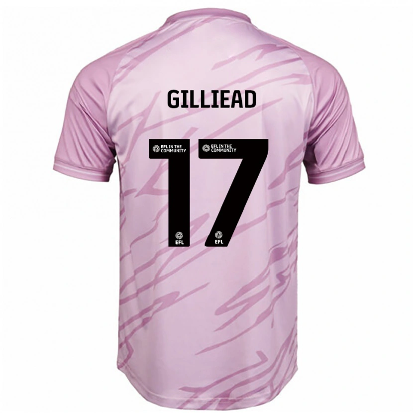 Danxen Niño Camiseta Alex Gilliead #17 Rosa Negro 2ª Equipación 2025/26 La Camisa México