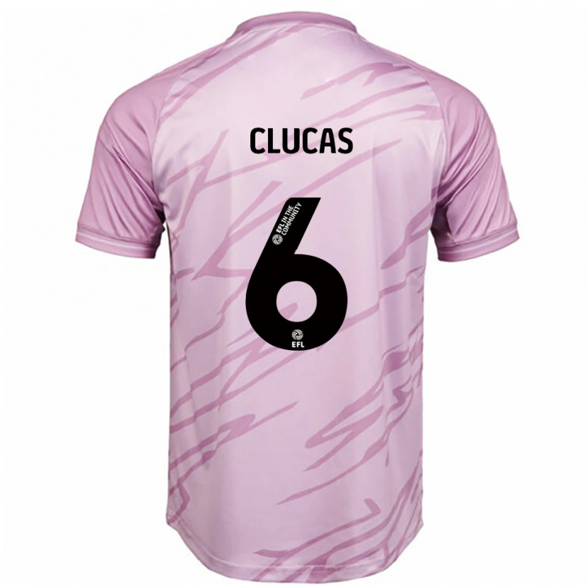 Danxen Niño Camiseta Sam Clucas #6 Rosa Negro 2ª Equipación 2025/26 La Camisa México