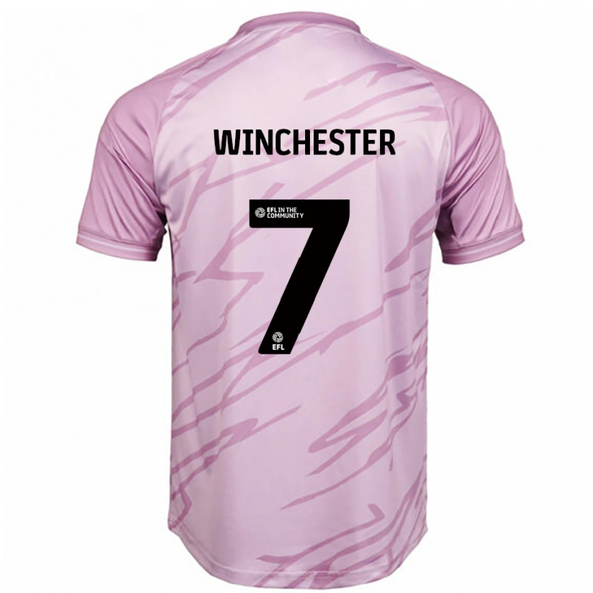 Danxen Niño Camiseta Carl Winchester #7 Rosa Negro 2ª Equipación 2025/26 La Camisa México