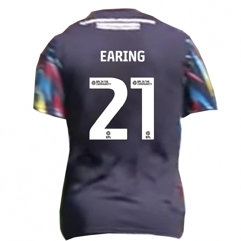 Danxen Niño Camiseta Jack Earing #21 Azul Marino Amarillo Rojo 2ª Equipación 2025/26 La Camisa México