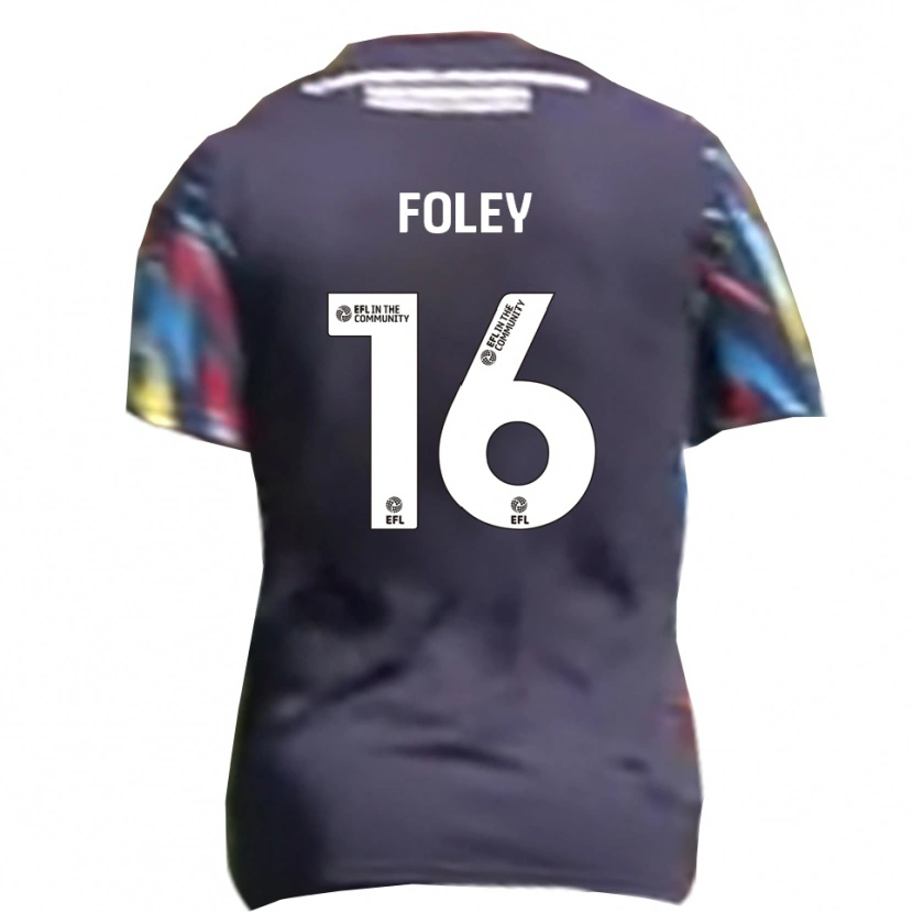 Danxen Niño Camiseta Sam Foley #16 Azul Marino Amarillo Rojo 2ª Equipación 2025/26 La Camisa México