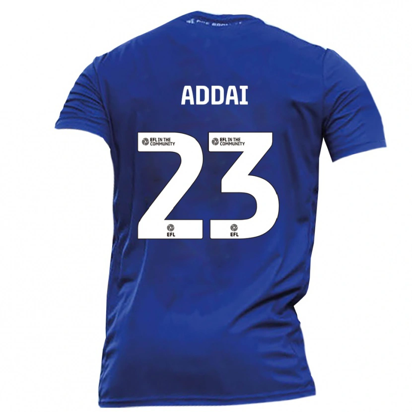 Danxen Niño Camiseta Dillon Addai #23 Azul Blanco 2ª Equipación 2025/26 La Camisa México