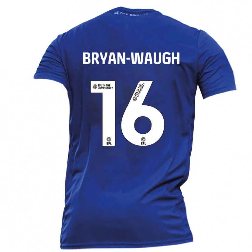 Danxen Niño Camiseta Brandon Bryan-Waugh #16 Azul Blanco 2ª Equipación 2025/26 La Camisa México