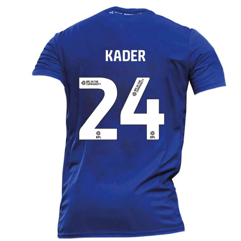 Danxen Niño Camiseta Soul Kader #24 Azul Blanco 2ª Equipación 2025/26 La Camisa México