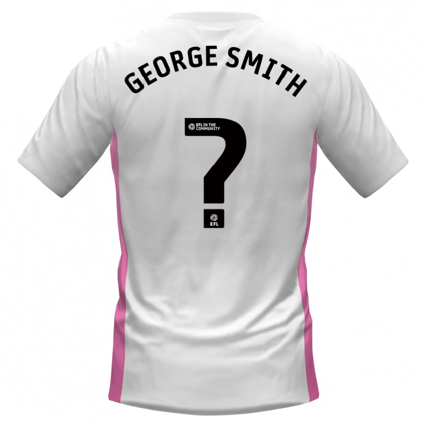 Danxen Niño Camiseta George Smith #0 Blanco Rojo 2ª Equipación 2025/26 La Camisa México