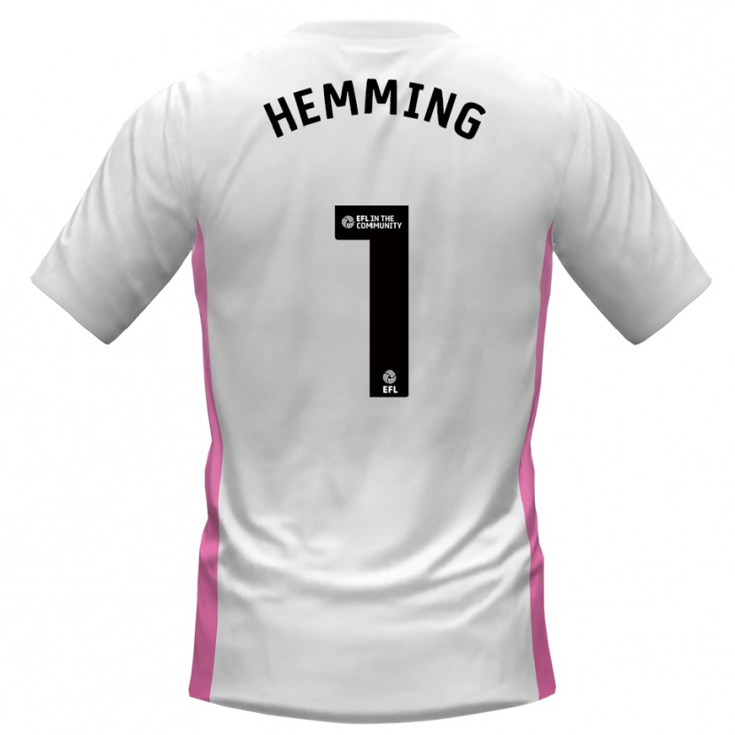 Danxen Niño Camiseta Zach Hemming #1 Blanco Rojo 2ª Equipación 2025/26 La Camisa México