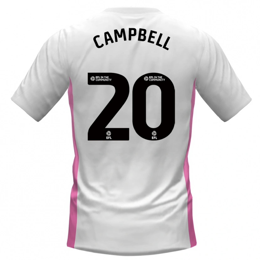 Danxen Niño Camiseta Vontae Daley-Campbell #20 Blanco Rojo 2ª Equipación 2025/26 La Camisa México