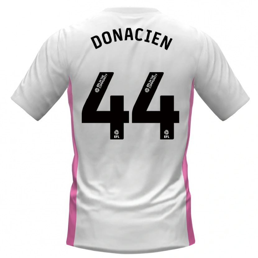 Danxen Niño Camiseta Janoi Donacien #44 Blanco Rojo 2ª Equipación 2025/26 La Camisa México