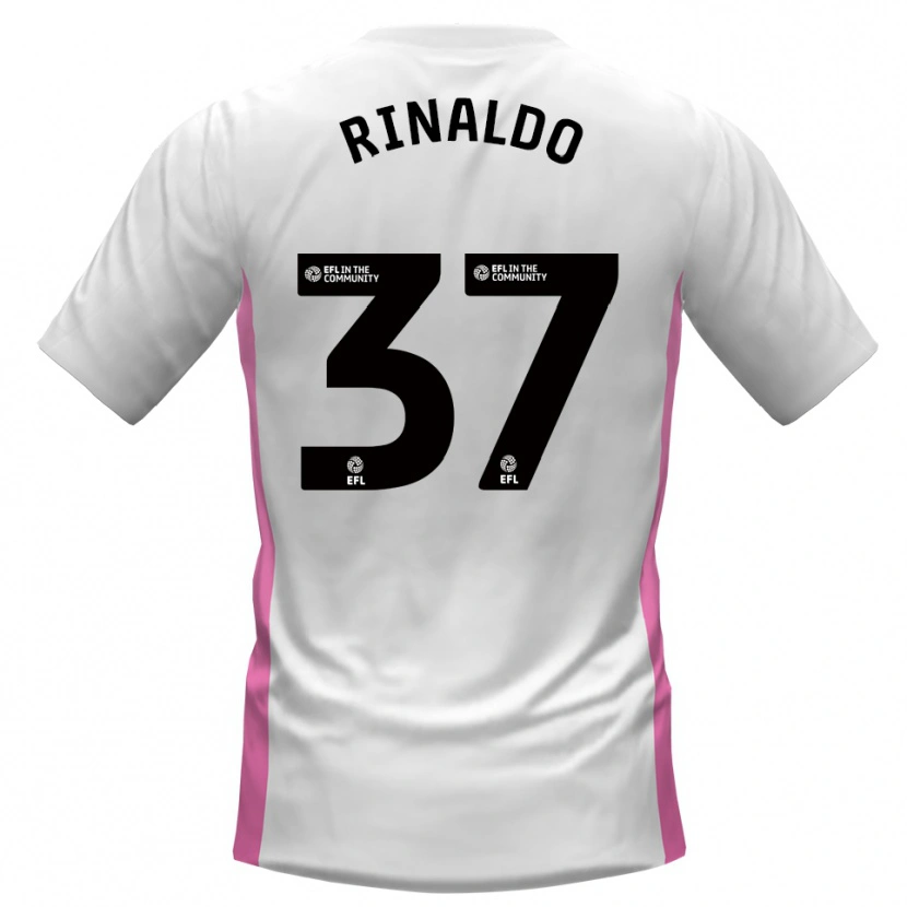 Danxen Niño Camiseta Ashton Rinaldo #37 Blanco Rojo 2ª Equipación 2025/26 La Camisa México