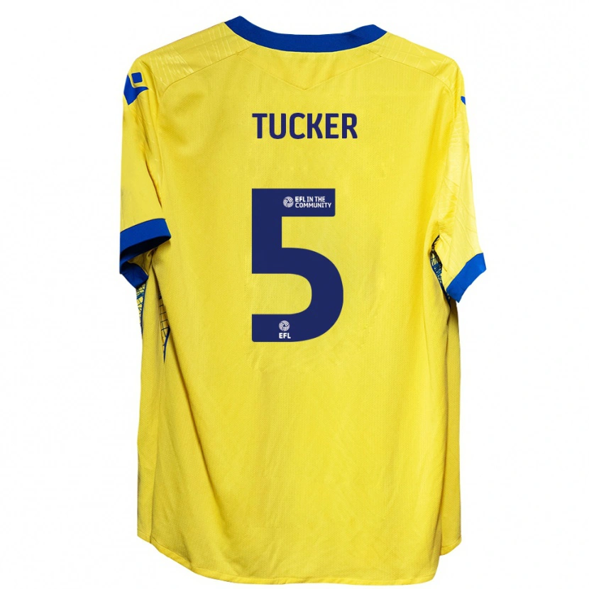 Danxen Niño Camiseta Jack Tucker #5 Amarillo Azul 2ª Equipación 2025/26 La Camisa México
