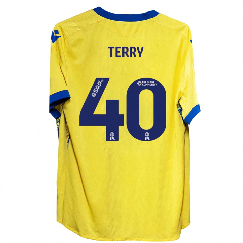 Danxen Niño Camiseta Frankie Terry #40 Amarillo Azul 2ª Equipación 2025/26 La Camisa México