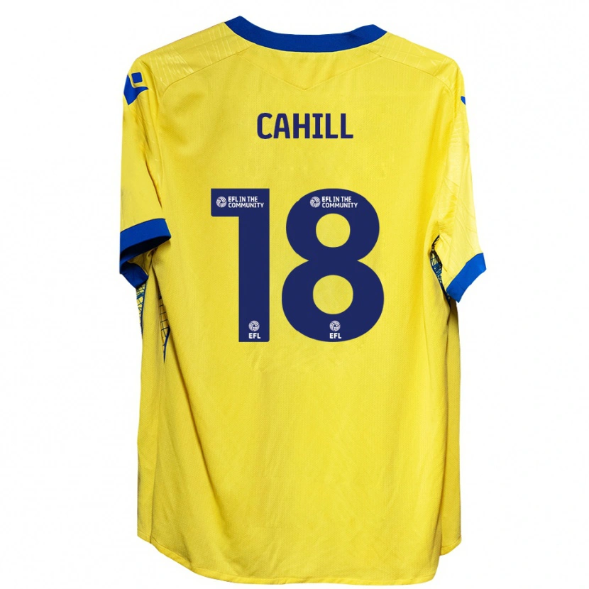 Danxen Niño Camiseta Ella Cahill #18 Amarillo Azul 2ª Equipación 2025/26 La Camisa México