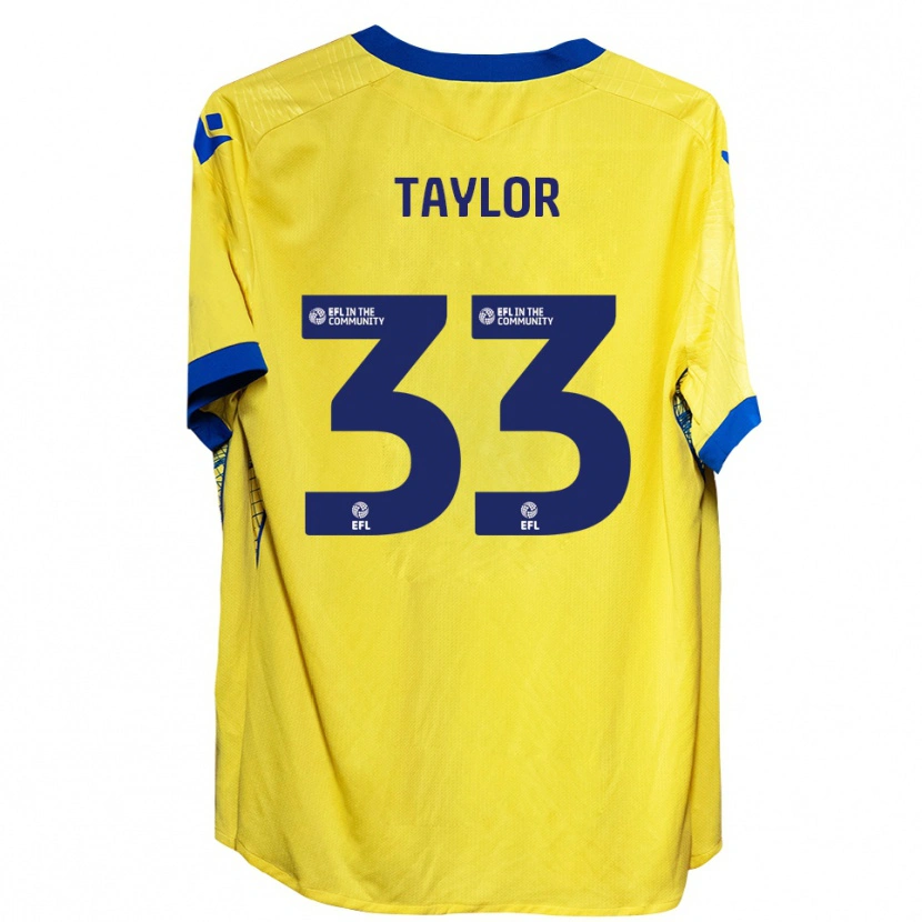 Danxen Niño Camiseta Lyle Taylor #33 Amarillo Azul 2ª Equipación 2025/26 La Camisa México